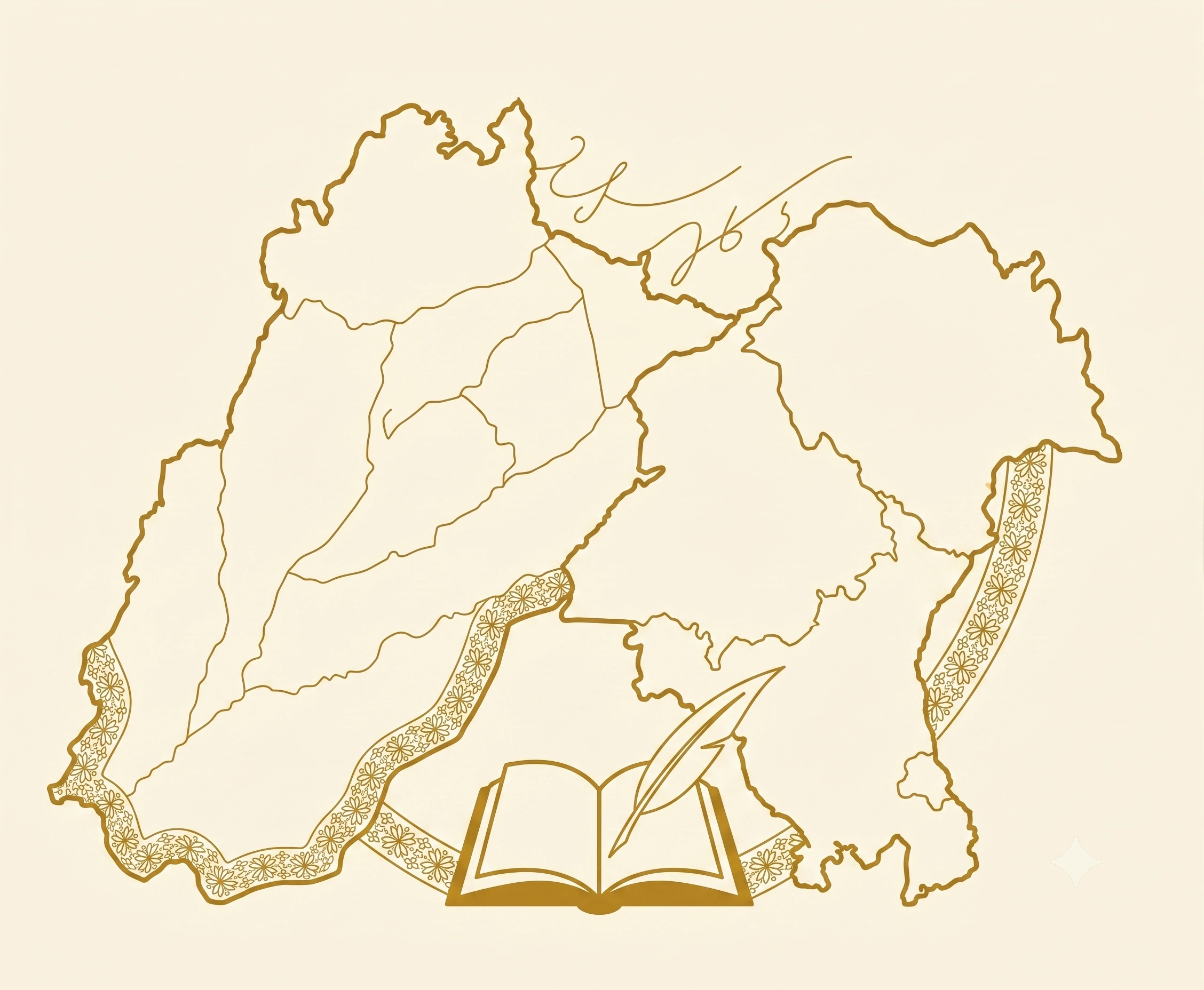 A map illustrating the geography of Punjabi literature